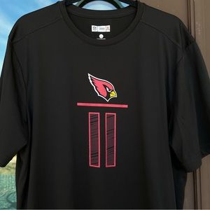NFL Team Players Black Arizona Cardinals Larry Fitzgerald Performance Tee L